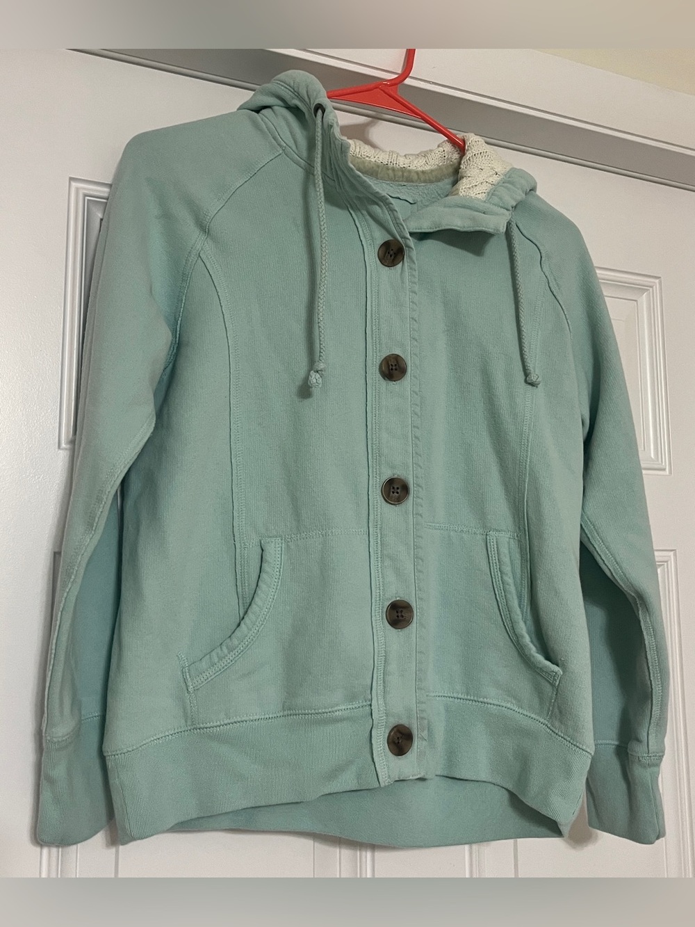 Sonoma Life & Style Full Zip-Up Hoodie Sweater, mint Geen, small